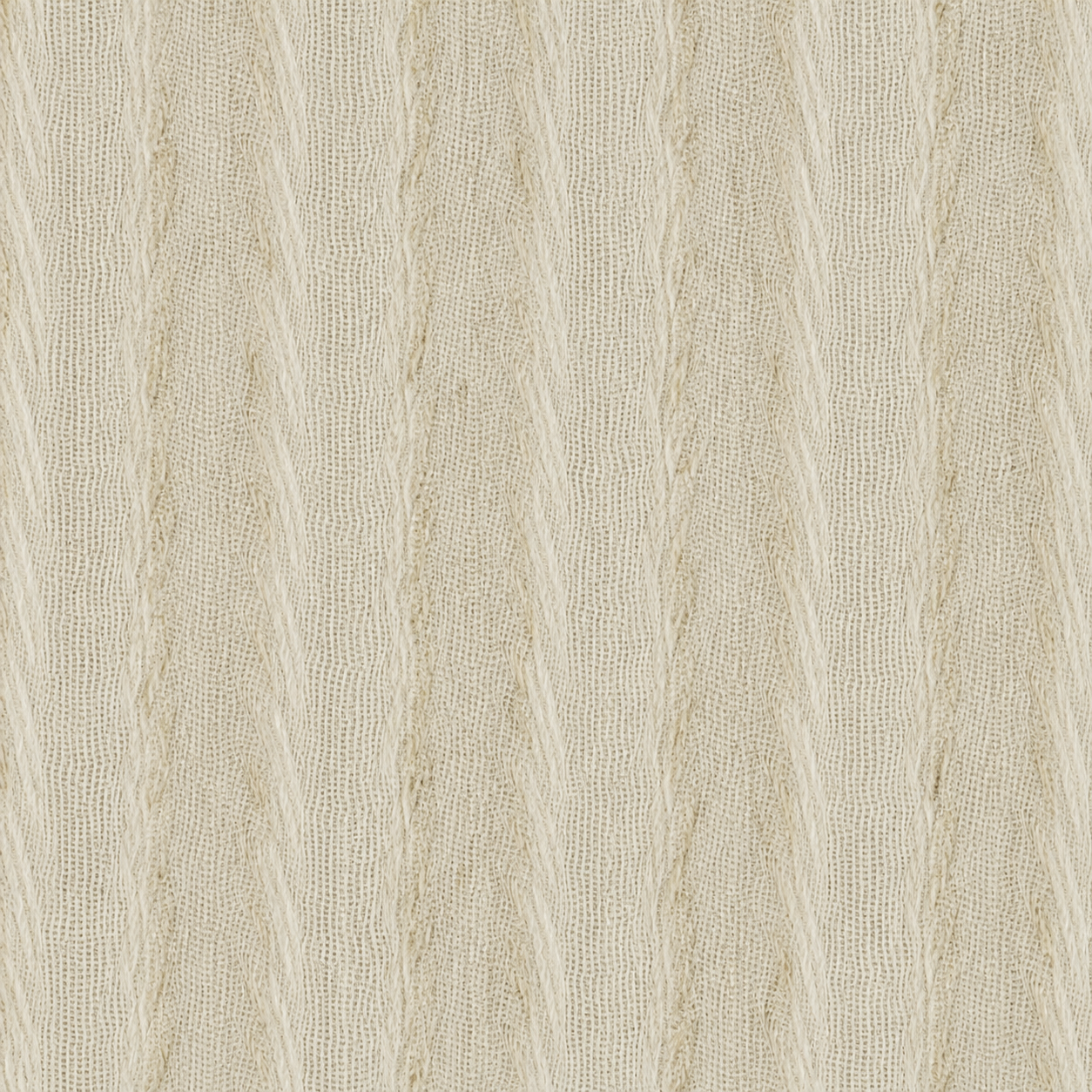 Linen Look Sheer Curtains — Crinkle Ivory fabric swatch