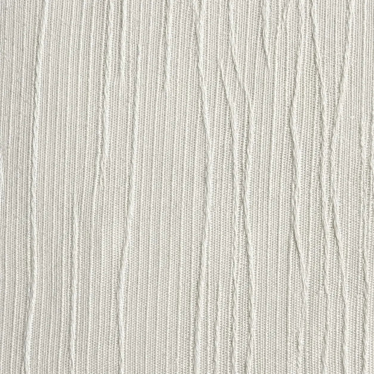 Linen Look Sheer Curtains — Crinkle Snow fabric swatch
