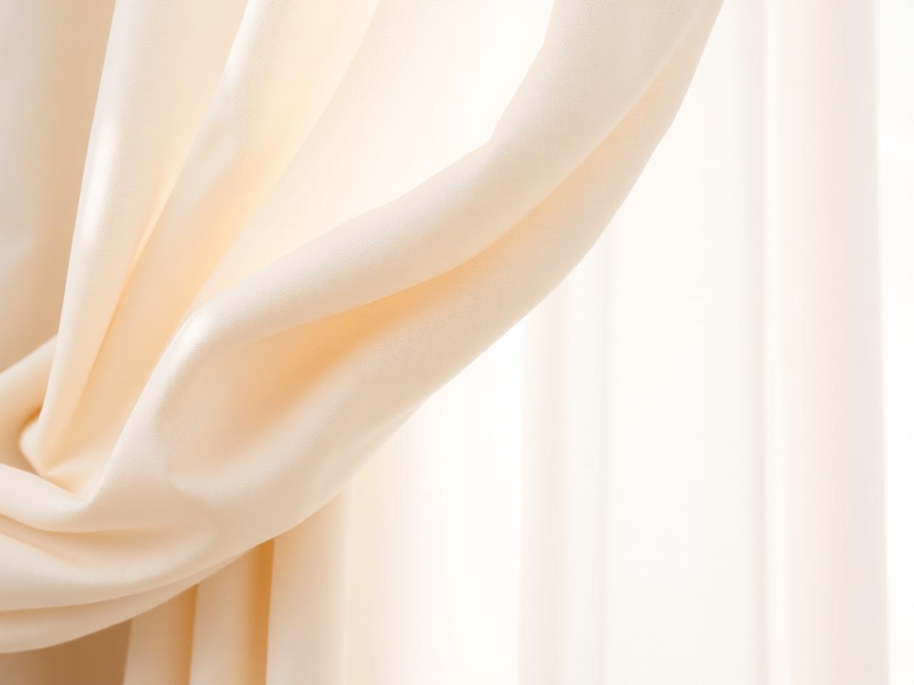 Sheer curtain layered over plantation shutters